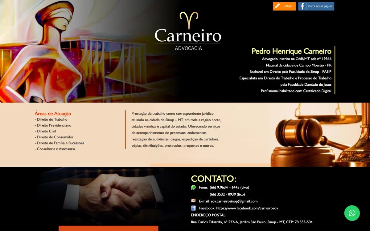 Site da Advocacia Carneiro